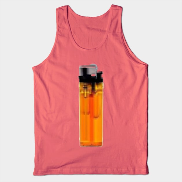 Pixel Lighter Orange OG Tank Top by CharlieCreator